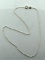 Ladies Sterling Silver 14 Inch Chain Necklace