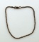 Ladies Sterling Silver Rose Gold Vermeil 7.25 Inch Rope Bracelet
