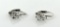 Sterling Silver & Cubic Zirconium ¼ Inch Earrings