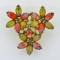 Vintage Kramer of New York 2 Inch Glass Stone Pin