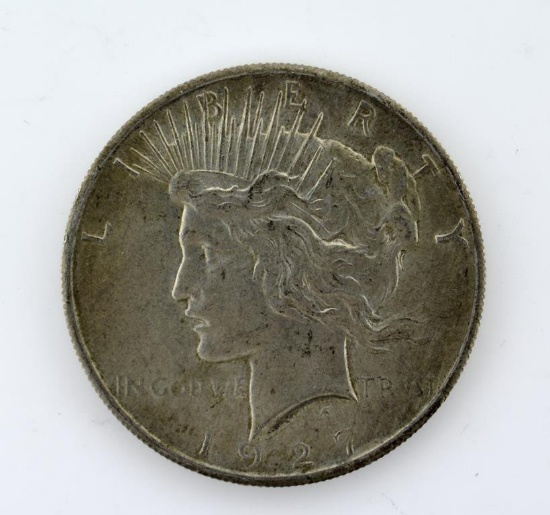 1927 US Peace Silver Dollar; Condition As Shown