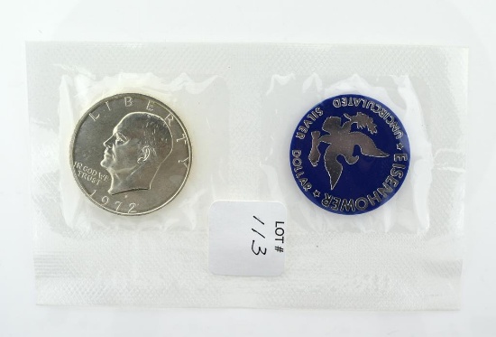 1972-S US Eisenhower Uncirculated Silver Dollar