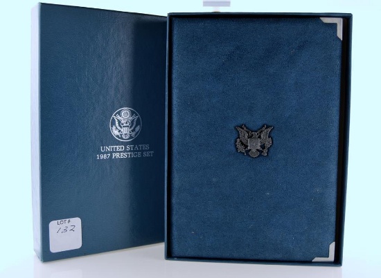 1987-S US Mint Prestige Proof Set, Six Proof Coins Including One Silver Dollar