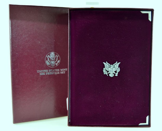1988-S US Mint Prestige Proof Set, Six Proof Coins Including One Silver Dollar