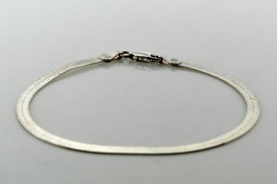 Ladies Sterling Silver 7 Inch Bracelet