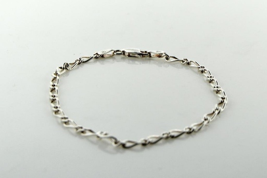 Ladies Sterling Silver 7 Inch Bracelet