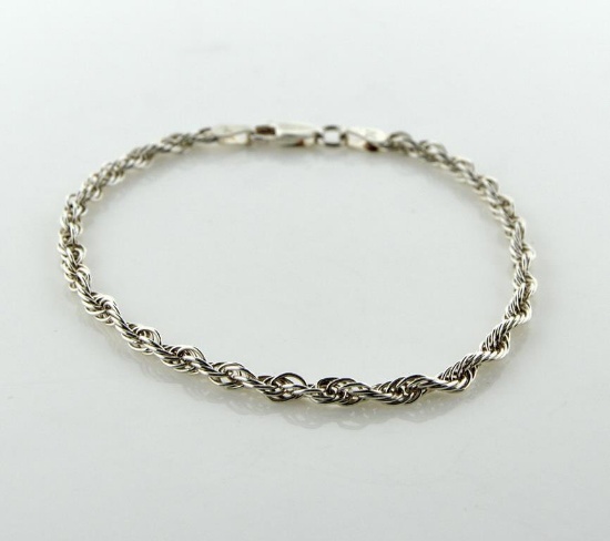 Ladies Sterling Silver 7.25 Inch Bracelet
