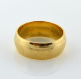 Ladies Size 4 Gold Band Ring: 14K Yellow Gold, 2.3 DWT