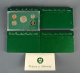 1994-S, 1995-S, 1996-S & 1998-S US Proof Sets