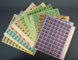 Lot of US 3 Cent – 4 Cent Postage Stamp Sheets