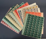 Lot of US 3 Cent – 5 Cent Postage Stamp Sheets