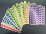 Lot of US 3 Cent – 4 Cent Postage Stamp Sheets