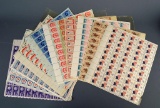 Lot of US 4 Cent Postage Stamp Sheets