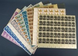 Lot of US 4 Cent Postage Stamp Sheets
