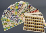 Lot of US Christmas Stamp Sheets & Vintage Christmas Seal Sheets