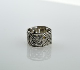 Size 7 Celtic Design Sterling Silver Ring