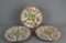Lot of 3 Oriental Export Rose Medallion 10.5 Inch Plates