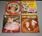 Lot of 4 Used Vintage Cut-Out Doll Books: Annie Oakley, Ballet, Roy Rogers & Dale Evans
