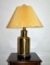 Brass Barrel Form Table Lamp