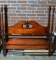 Vintage Four-Poster Full Size Mahogany Bed