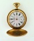 Antique Solar Watch Co. Pocket Watch, Gold Filled Hunter Case, Inset Secondhand, 33 mm Dial Diam.