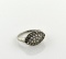 10K White Gold and Diamond Ladies Ring, Size 7.5, 28 Melee (~1.5 mm) Diamonds