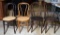 Lot of 4 Antique Thonet Style Bentwood Side Chairs, One with Caned Seat