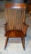 Antique Hard Wood Windsor Rocker Rocking Chair