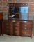 Vintage Recurve Triple Mahogany Dresser with Mirror, Lots 9-11 Match