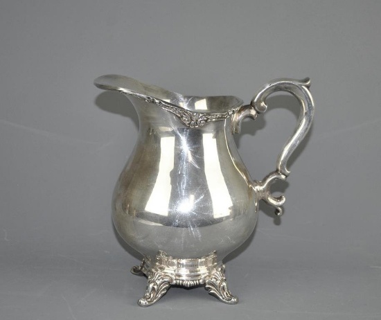 Antique Silver Plate Water Pitcher