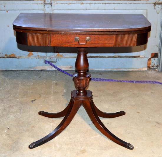 Vintage Mahogany Federal Style Game Table