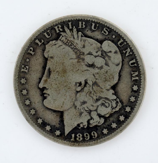 1899-S Morgan Silver Dollar, Condition As Shown