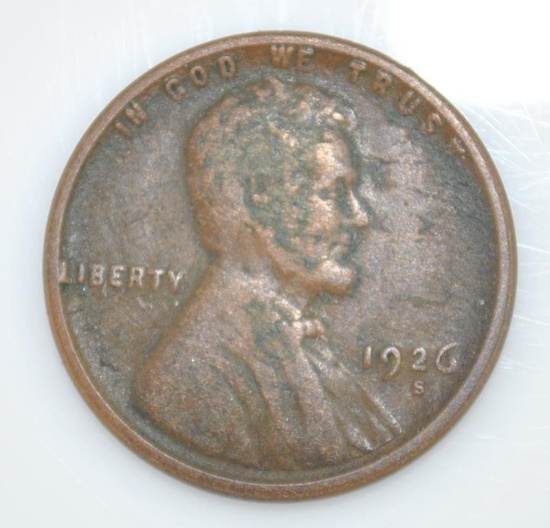 US 1926-S Wheat Penny, Condition As Shown