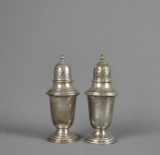 Pair of Antique Gorham Solid Sterling Silver Salt & Pepper Shakers, 74 g