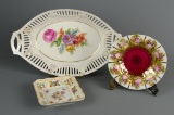 Lot of Three Antique German Porcelain Dishes