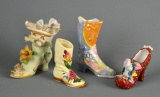 Lot of Small Ceramic Collectible Shoes