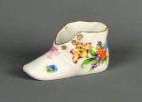 Vintage Herend Hungary Hand Painted Porcelain Collectible Shoe