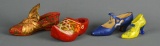 Four Miniature Collectible Shoes