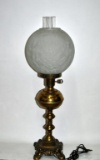 Vintage Electric Antique Style Brass Table Lamp