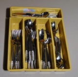 Set of Stainless Steel Flatware, 8 Placesettings, Over 60 Pcs.