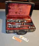 Vintage Buffet Crampon & Cie A Paris Grenadilla Wood Clarinet w/ Leather Case