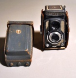Vintage Yashica 44 Twin Lens Reflex Camera w/ Leather Case