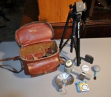Lot of Vintage Photographic Equipment & Velbon Victory 450 Tripod