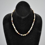 Freshwater Pearl 18 Inch Necklace w/ Sterling Clasp