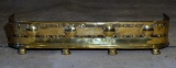 Antique Brass Paw Footed Fire Fender Ca. 1830 w/ Family Provenance
