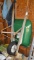 Green Metal Wheelbarrow