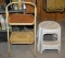 Folding Two Step Ladder & Plastic Step