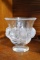 Lalique Frosted Crystal “Dampierre” Birds & Vines Vase, 5 Inches H