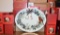 Set of Lenox Winter Greetings Christmas Dishes & Glasses w/ Original Boxes As Shown, Shower Curtain