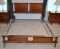 Fine Walnut Mid-Century Modern Queen Size Bed by Cousins of Kansas City